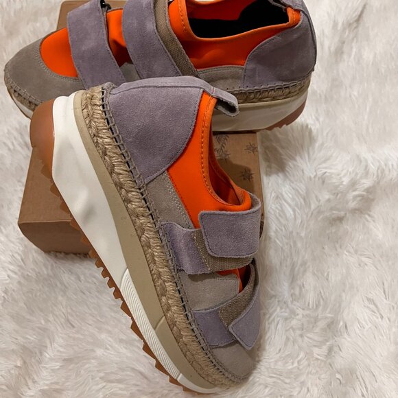 FREE PEOPLE  Chapman Double Take Sneaker    Tiger Lily Combo. WMS Size 11 - Picture 2 of 5